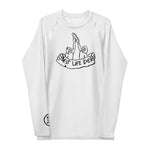 White Belt Rank Men's Rash Guard