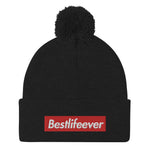 BLE RED Pom-Pom Beanie