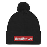 BLE RED Pom-Pom Beanie
