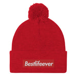 BLE RED Pom-Pom Beanie