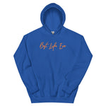 Blue+Orange BLE Script Unisex Hoodie